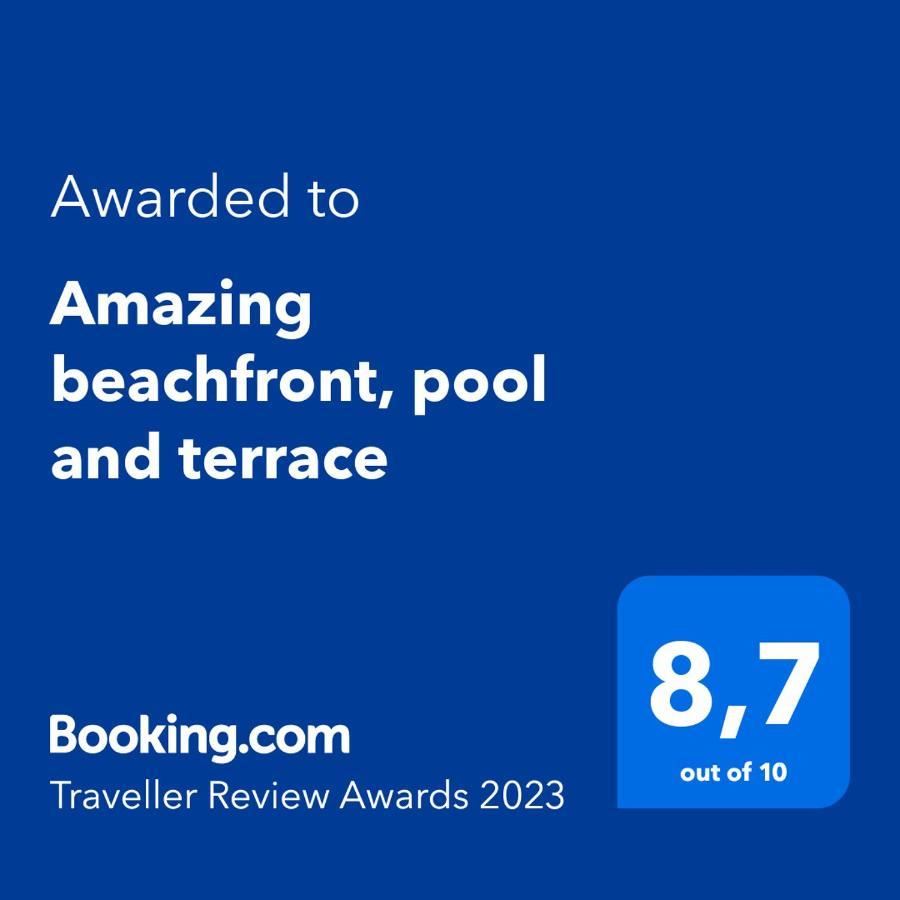 Amazing Beachfront, Pool And Terrace Адехе Экстерьер фото